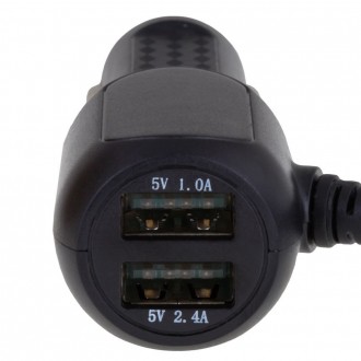 Автомобільний Зарядний Пристрій Micro USB 3400 mAh 3.5m Black. . фото 3