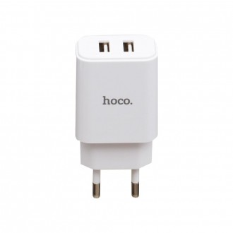 Мережевий Зарядний Пристрій Hoco C62A Micro 2USB White. . фото 3