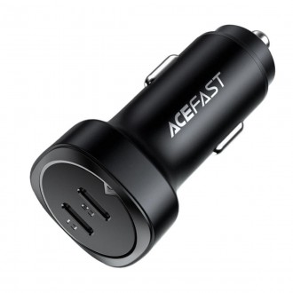 Автомобільний зарядний пристрій ACEFAST B2 72W dual USB-C metal car charger. . фото 3