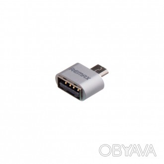 Перехідник OTG Remax RA-OTG Lesy USB 2.0 Micro Dark Gray. . фото 1