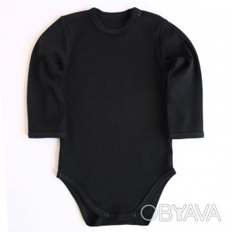 Боді для немовлят чорного кольору з довгим рукавом для новонароджених від Україн. . фото 1