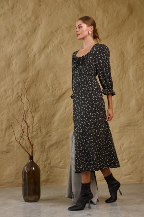 Жіноча сукня Stimma Аліма. Красива довга сукня з квітковим принтом. Ця стильна с. . фото 3