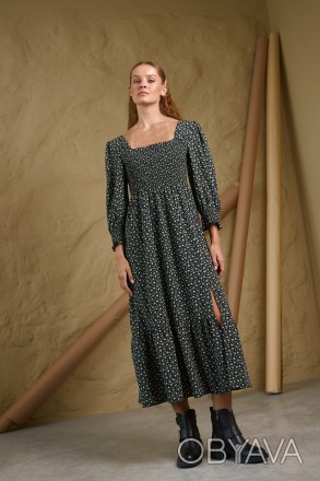 Жіноча сукня Stimma Равія. Ця стильна, довга сукня з розрізом стане чудовою осно. . фото 1