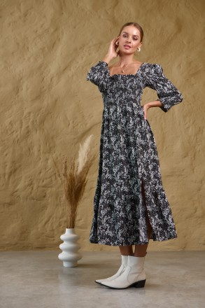 Жіноча сукня Stimma Равія. Ця стильна, довга сукня з розрізом стане чудовою осно. . фото 2