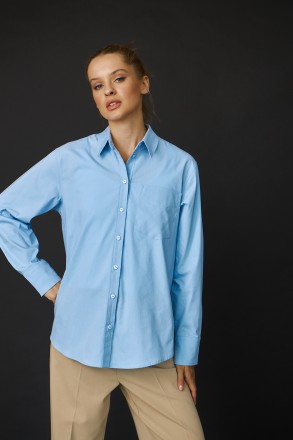 Жіноча сорочка Stimma Ківано. Ця стильна сорочка з накладною кишенею стане чудов. . фото 3