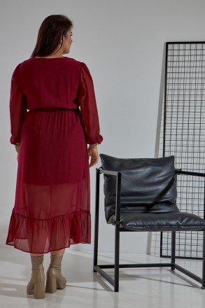 Жіноча сукня Stimma Ділві. Ця стильна сукня з шифону стане чудовою основою для т. . фото 4