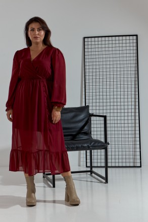 Жіноча сукня Stimma Ділві. Ця стильна сукня з шифону стане чудовою основою для т. . фото 2