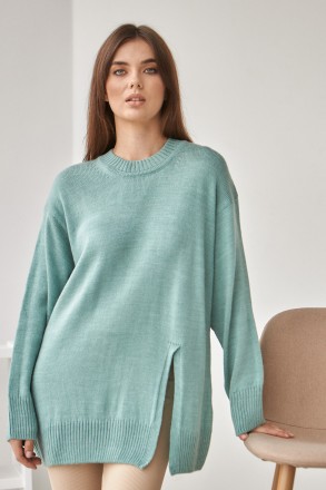 Жіночий светр Stimma Номі. Це стильний светр із круглою горловиною стане чудовою. . фото 2