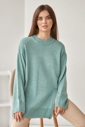 Жіночий светр Stimma Номі. Це стильний светр із круглою горловиною стане чудовою. . фото 5