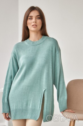 Жіночий светр Stimma Номі. Це стильний светр із круглою горловиною стане чудовою. . фото 1