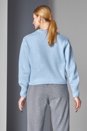 Жіночий светр Stimma Дарра. Це стильний,вкорочений светр із круглою горловиною с. . фото 3