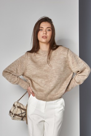 Жіночий светр Stimma Дарра. Це стильний,вкорочений светр із круглою горловиною с. . фото 2