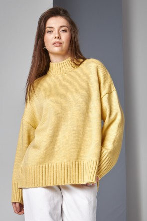 Жіночий светр Stimma Сінгел. Це стильний светр з розрізами по низу із круглою го. . фото 2