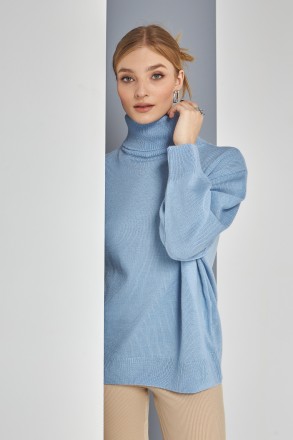 Жіночий светр Stimma Чирсті. Це стильний светр із круглою горловиною та стійкою . . фото 2