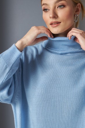 Жіночий светр Stimma Чирсті. Це стильний светр із круглою горловиною та стійкою . . фото 3
