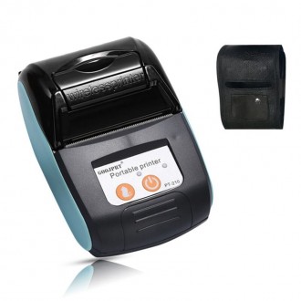 Мобильный bluetooth термопринтер для печати чеков, текста и графики Портативный . . фото 2