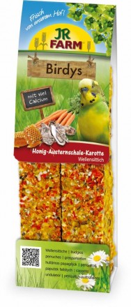 
JR BIRDY's Wellensittich Honig-Austernschale-Karotte лакомство для попугаев с м. . фото 2