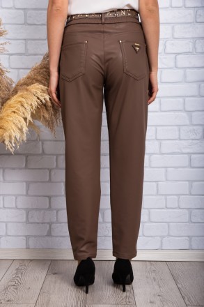 
Стильные женские брюки, производство Турция. Крой слегка зауженный, длина 7/8. . . фото 5