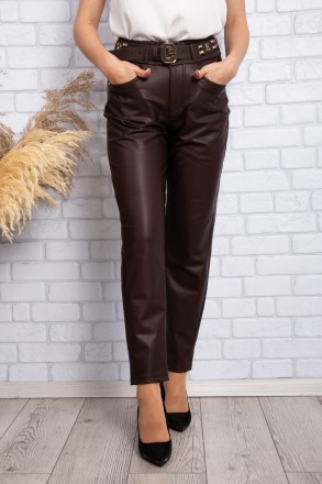 
Стильные женские брюки, производство Турция. Крой слегка зауженный, длина 7/8. . . фото 2
