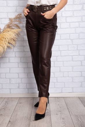 
Стильные женские брюки, производство Турция. Крой слегка зауженный, длина 7/8. . . фото 4