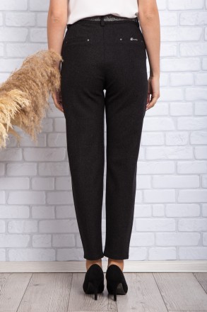 
Стильные женские брюки, производство Турция. Крой зауженный, длина 7/8. Посадка. . фото 5