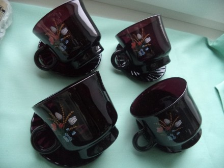 Кофейный набор фарфоровый (сервиз) с позолотой, производство- Полтавский фарфоро. . фото 10