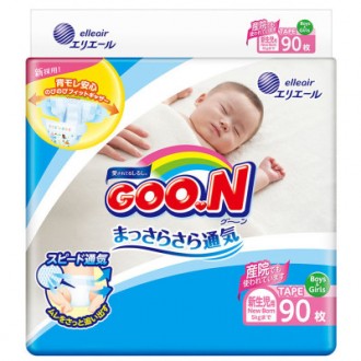 Подгузники Goo.N SS для новорожденных детей весом до 5 кг. Подгузники; мгновенно. . фото 2