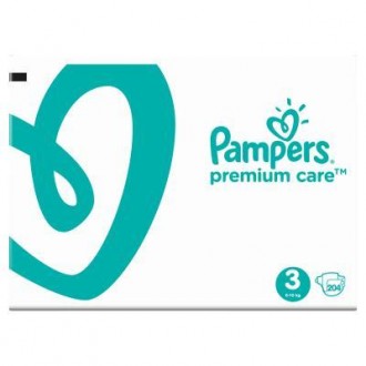 Подгузник Pampers Premium Care Midi Размер 3 (6-10 кг), 204 шт (8001090379498). Бровари. фото 1 Подгузник Pampers Premium Care Midi Размер 3 (6-10 кг), 204 шт (8001090379498). Бровари. фото 1