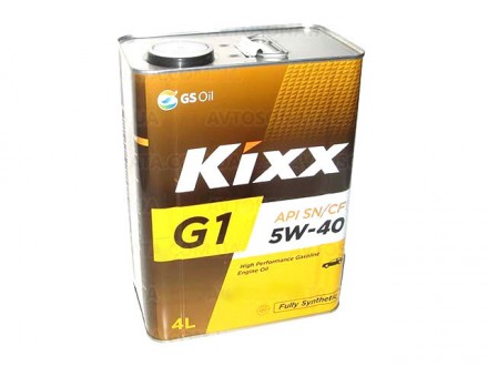 Масло моторное KIXX синтетика G1 5W40 4л. Бровары. фото 1 Масло моторное KIXX синтетика G1 5W40 4л. Бровары. фото 1