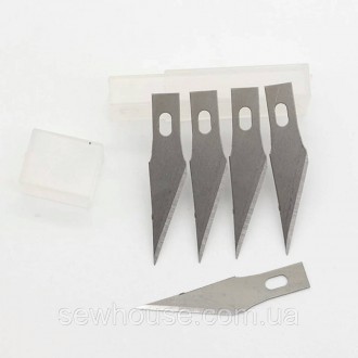 Лезвия для макетного ножа 10 шт. . фото 3