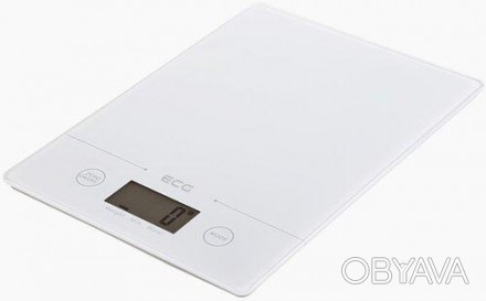 Весы кухонные электронные ECG KV 117 Slim white дисплей с сенсорным контролем
 
. . фото 1