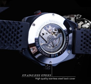 
Механические мужские наручные часы Forsining армейские военные стальные спортив. . фото 4