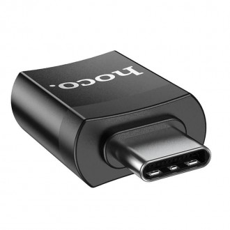 Описание Переходника HOCO UA17 Type-C на USB 4A, USB3.0 OTG, черного
Переходник . . фото 5
