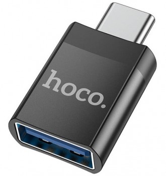 Описание Переходника HOCO UA17 Type-C на USB 4A, USB3.0 OTG, черного
Переходник . . фото 2