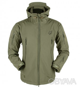 Зимняя тактическая куртка Eagle Soft Shell WJ-17 с флисом Green Olive