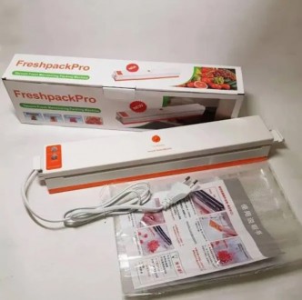 Прилад для вакуумного пакування продуктів, Freshpack Pro вакууматор HQ-1, для тр. . фото 9
