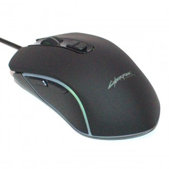 Ігрова провідна миша з RGB підсвічуванням для ПК та ноутбука CYBERPUNK 100CP USB. . фото 3