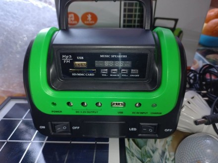 Фонарь аварийного освещения ESSDM-0603F с солнечной панелью 5 Вт, FM радио, MP3,. . фото 5