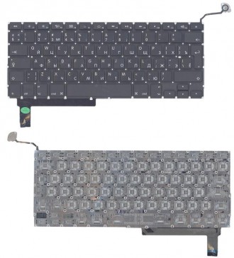 Клавіатура для ноутбука Apple MacBook Pro (A1286) (2011, 2012) Black, (No Frame). . фото 4