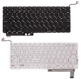 Клавіатура Apple MacBook Pro (A1286) (2011, 2012) з підсвічуванням (Light), Blac. . фото 4