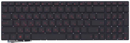 Клавіатура для ноутбука Asus (G771, N551) з підсвічуванням (Light), Black, (No F. . фото 2