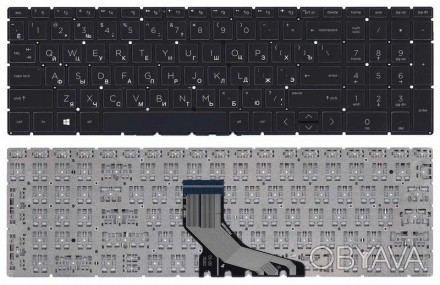 Клавіатура для ноутбука HP 250 G7 з підсвічуванням (Light), Black, (No Frame), R. . фото 1