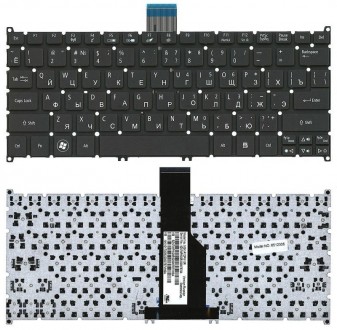 Клавіатура для ноутбука Acer Aspire S3, Aspire One 725 756 AO725 Black, (No Fram. . фото 4