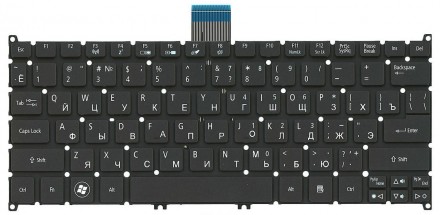 Клавіатура для ноутбука Acer Aspire S3, Aspire One 725 756 AO725 Black, (No Fram. . фото 2