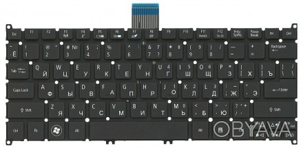 Клавіатура для ноутбука Acer Aspire S3, Aspire One 725 756 AO725 Black, (No Fram. . фото 1