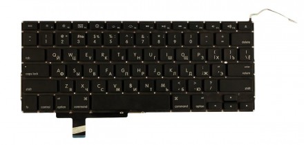 Клавіатура для ноутбука Apple MacBook Pro (A1297) з підсвічуванням (Light) Black. . фото 2