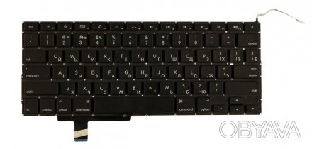 Клавіатура для ноутбука Apple MacBook Pro (A1297) з підсвічуванням (Light) Black. . фото 1