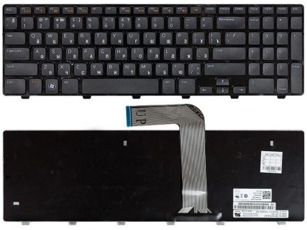 Клавіатура для ноутбука Dell Inspiron (M5110, M511R, N5110) Black, RU/EN Совмест. . фото 4
