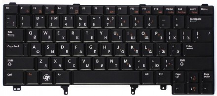 Клавіатура для ноутбука Dell Latitude E5420, E6220, E6320, E6420, E6430 Black, R. . фото 2