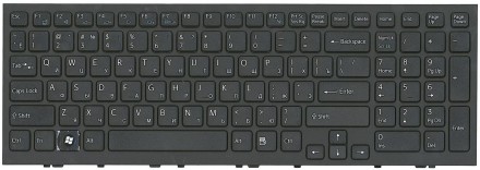 Клавіатура для ноутбука Sony Vaio (VPC-EH, VPCEH) Black, (Black Frame) UA Совмес. . фото 2